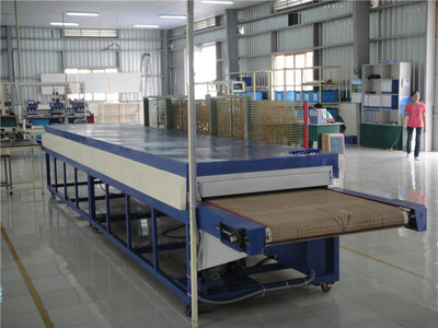 Printing over pad oven